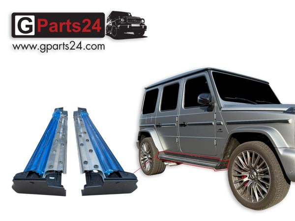 Original Mercedes G-Klasse Trittbretter Chrome w465 w463a G350d G400d G450d G500 G580 G63 Code T80