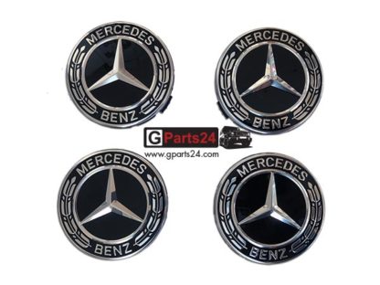 Original Mercedes Nabendeckel A2224002200 Lorbeerkranz schwarz