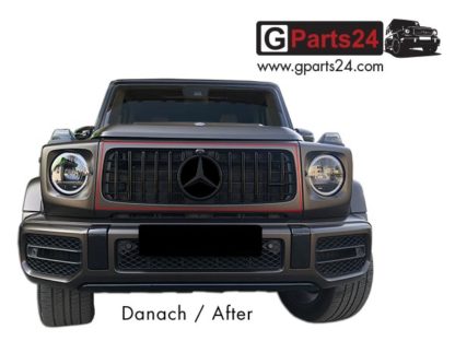 G-Klasse Panamericana Kühlergrill Dark Chrome nach Umbau Nachrüstung G63 A4638887900