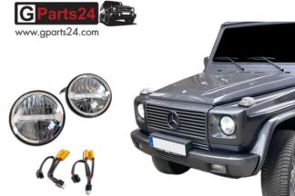 7 Zoll LED Scheinwerfer Adapter KitChrome > Mercedes G Offroad