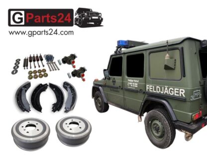 Greenliner Reparatursatz Trommelbremse G-Professional Repsatz Bremstrommel w461 Edition Pur G-Klasse - Passend für die zivilen und militärischen G270cdi, G280cdi und G300cdi A4604230001 A4634201220 A6114210192