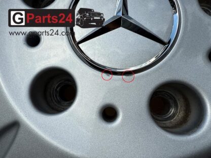 Ganz transparent beim Räderkauf bei GParts24! - Lagerspuren Leichte Gebrauchsspuren auf 16-Zoll G-Klasse Schwerlastfelge Silber A4614011002 9007