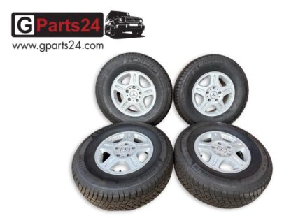 Original Mercedes G-Klasse 16-Zoll Felgensatz Silber RDKS 1400kg Traglast Winterradsatz Schwerlastfelge Winterräder A4614011002 9007 w461 w463