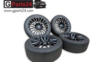 G-Klasse w465 22-Zoll AMG Schmiedefelgen schwarz-matt glanzgedreht A4654011000 7X36 G63 Sommerradsatz Original Mercedes