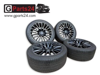 G-Klasse w465 22-Zoll AMG Schmiedefelgen schwarz-matt glanzgedreht A4654011000 7X36 G63 Sommerradsatz Original Mercedes