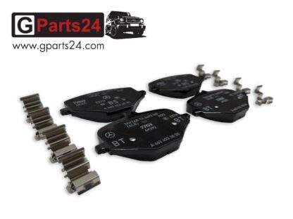 Bremsbeläge G63 ab Baujahr 2018 G-Modell Belagsatz Scheibenbremse hinten Bremsbelag Haltefedern w463a w465 A0004203705 A0004201506 A0009933300 A0009933400