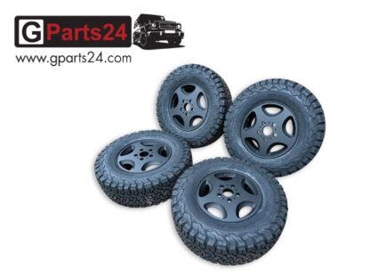 G-Klasse 16-Zoll Komplettradsatz Offroad schwarz Ganzjahresreifen BF-Goodrich All-Terrain KO2 265 70 R16 mit Schneeflockensymbol A4634010302 w461 w463