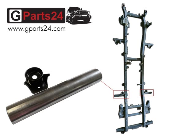 G-Klasse Rahmenreparatur Aufbaulagerung Hinterachse Konsole Rohr Hülse Träger Lagertopf A4603150226 A4603172201 A4603100075