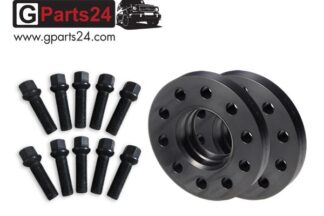 G-Klasse Spurdistanzplatten 15 mm pro Rad schwarz 30 mm pro Achse Spurverbreiterung Distanzscheibe inklusive Radschrauben G63 w463a w465 B30958410
