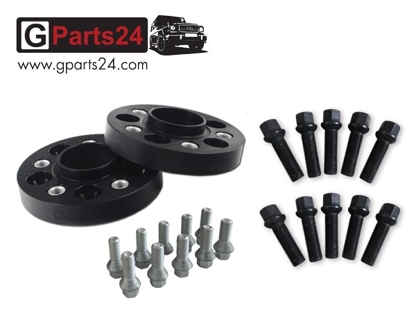 G-Klasse 62 mm Spurverbreiterung Spurdistanzplatten 31 mm pro Rad schwarz inklusive Radschrauben w463 w463a w465 B62958410
